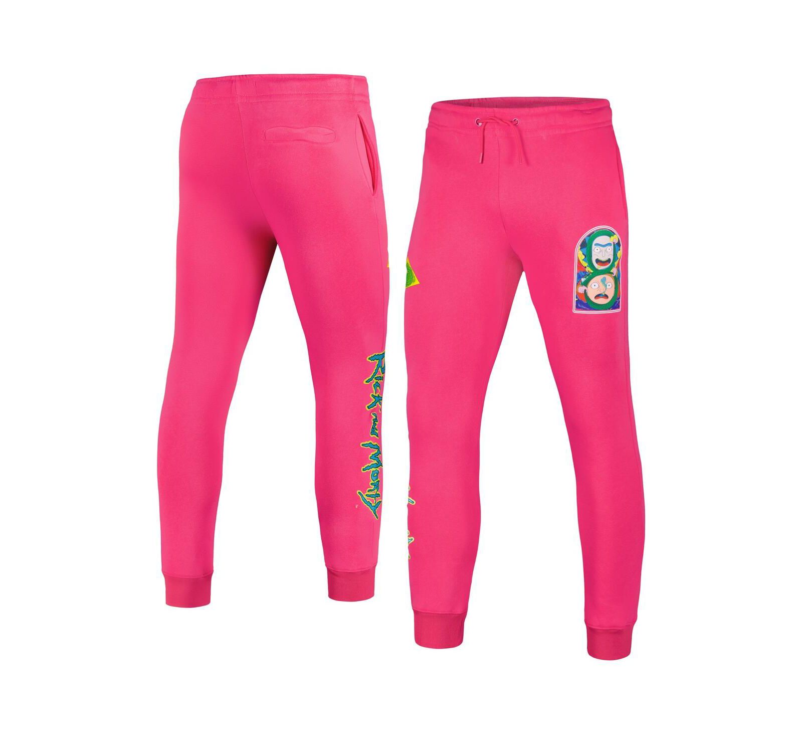 Мужские флисовые джоггеры Freeze Max Pink Rick And Morty