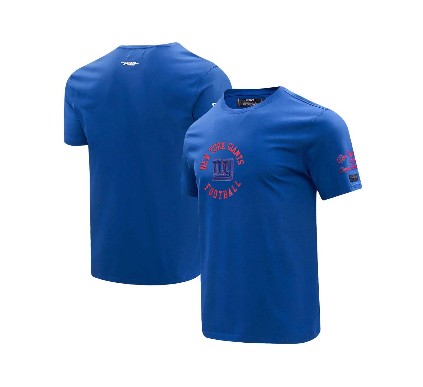 Мужская футболка Pro Standard Royal New York Giants Hybrid