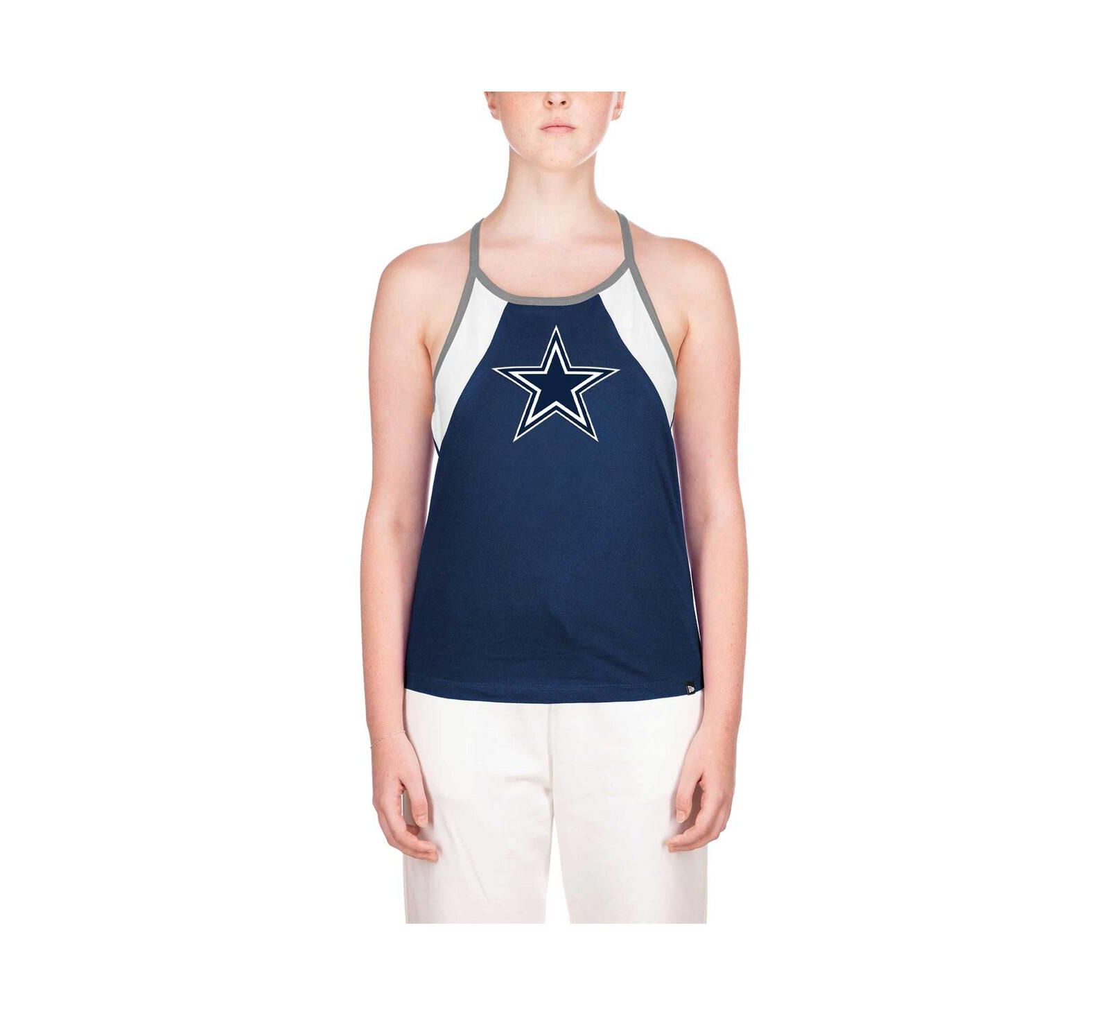 Женский топ New Era Navy Dallas Cowboys Ribbed Racerback