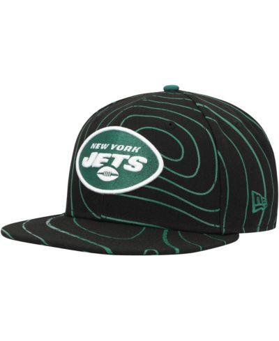 Men's New Era Black New York Jets Geo 59FIFTY Fitted Hat