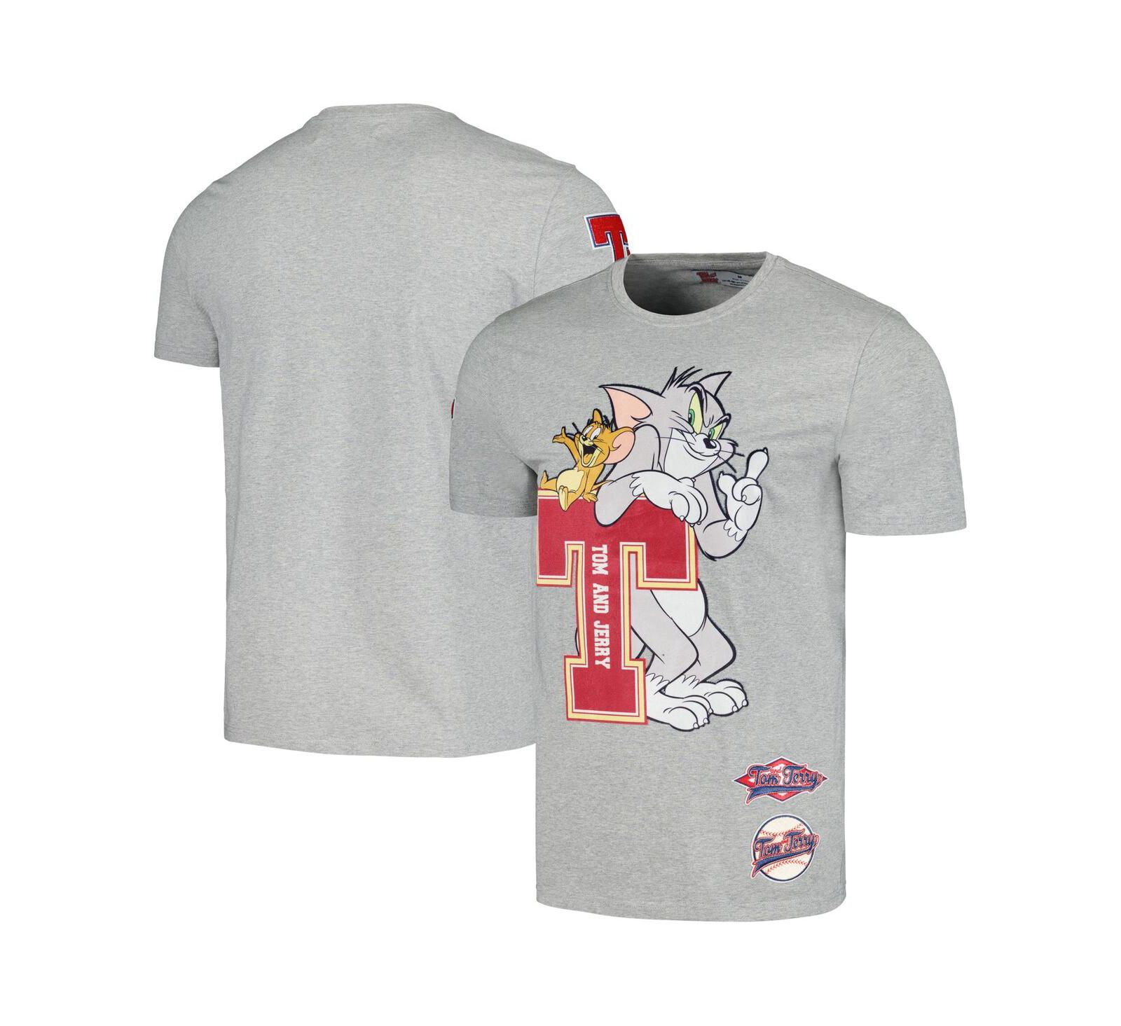 Мужская и женская футболка Freeze Max Heather Gray Tom and Jerry University