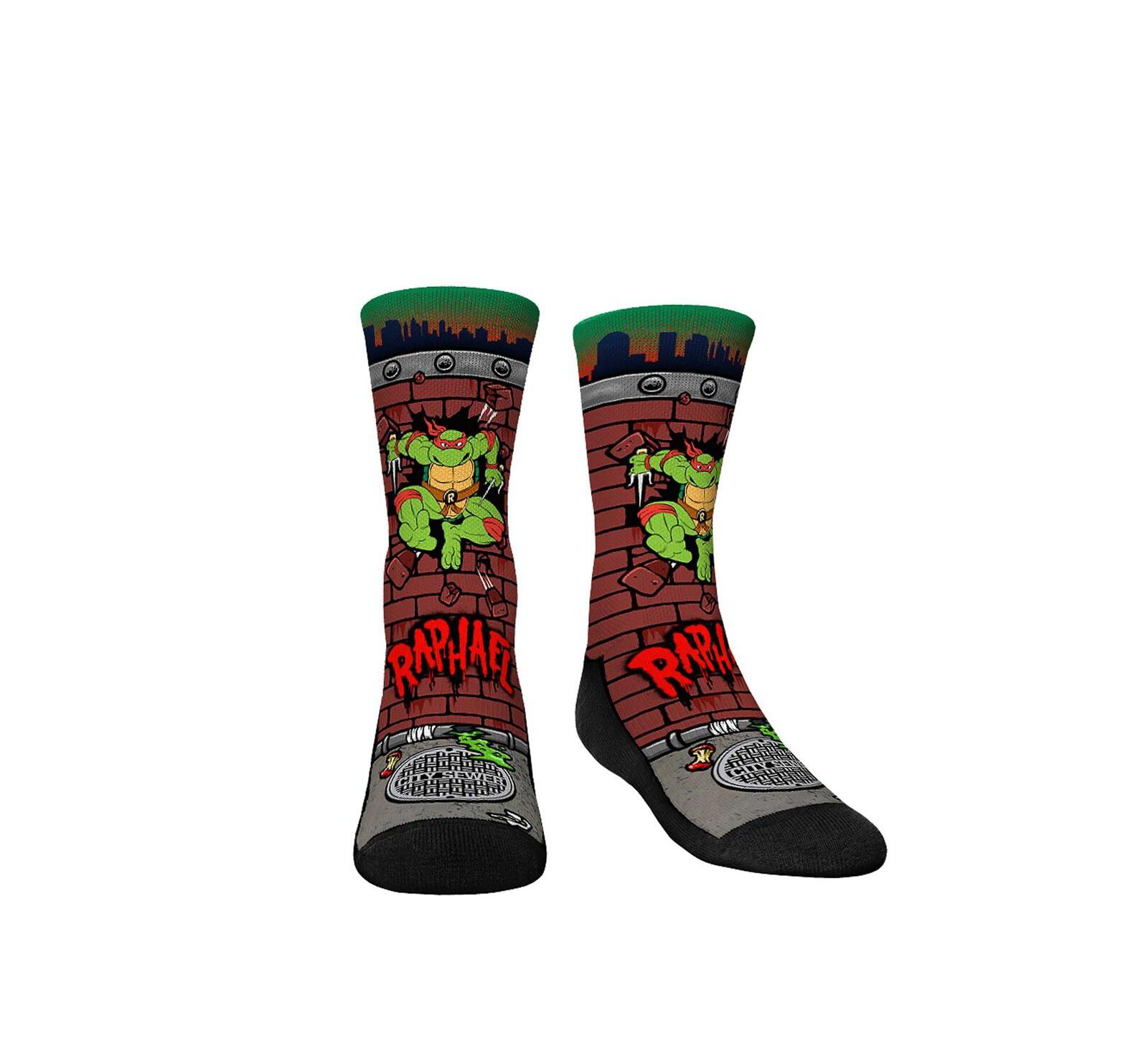 Детские носки Rock 'Em Socks Teenage Mutant Ninja Turtles Raphael Breakout Crew