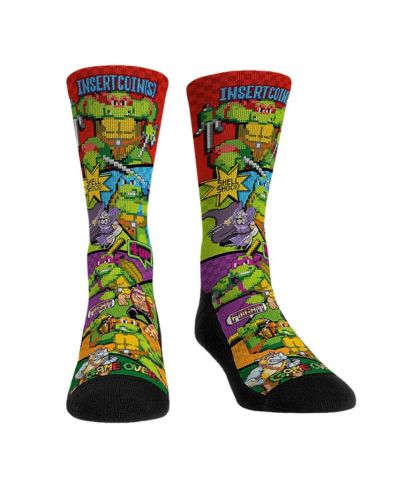 Men's and Women's Rock 'Em Socks Teenage Mutant Ninja Turtles Game Time Crew Socks