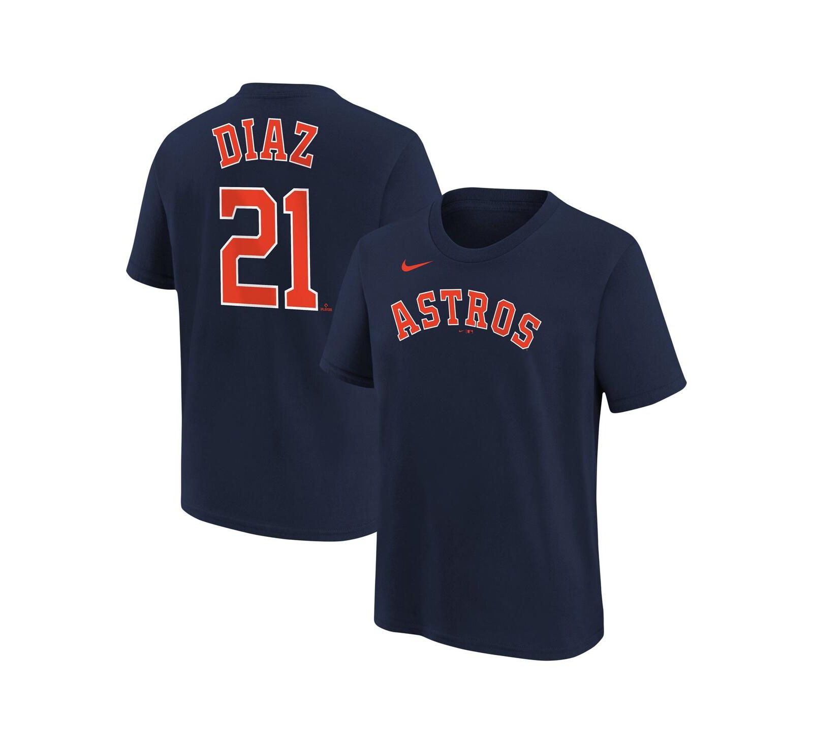 Детская футболка Nike Yainer Diaz Navy Houston Astros с именем и номером