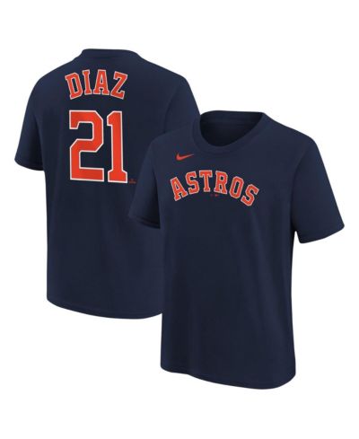 Детская футболка Nike Yainer Diaz Navy Houston Astros с именем и номером