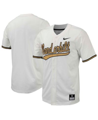 Мужская бейсбольная джерси Nike White Vanderbilt Commodores Replica Full-Button