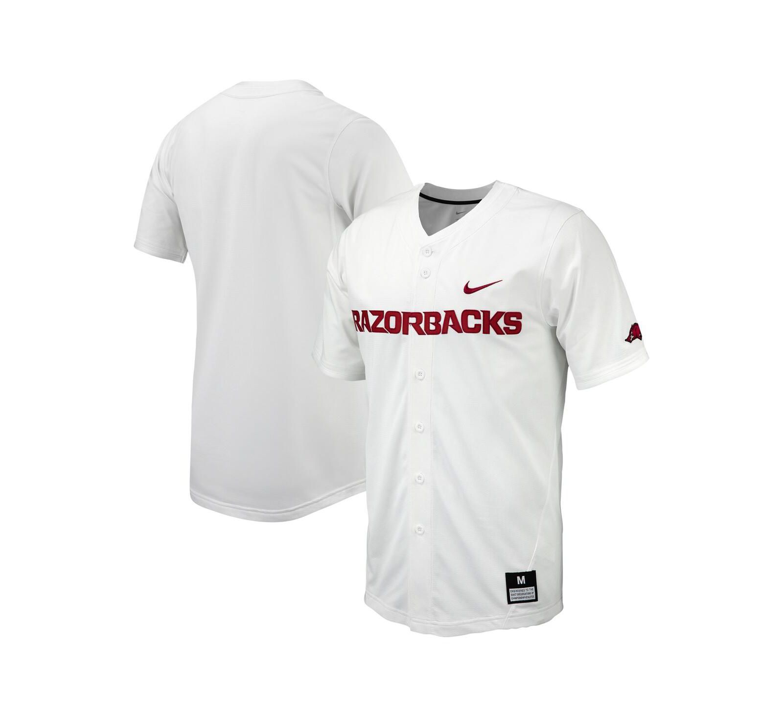 Мужская бейсбольная джерси Nike Arkansas Razorbacks Replica Full-Button