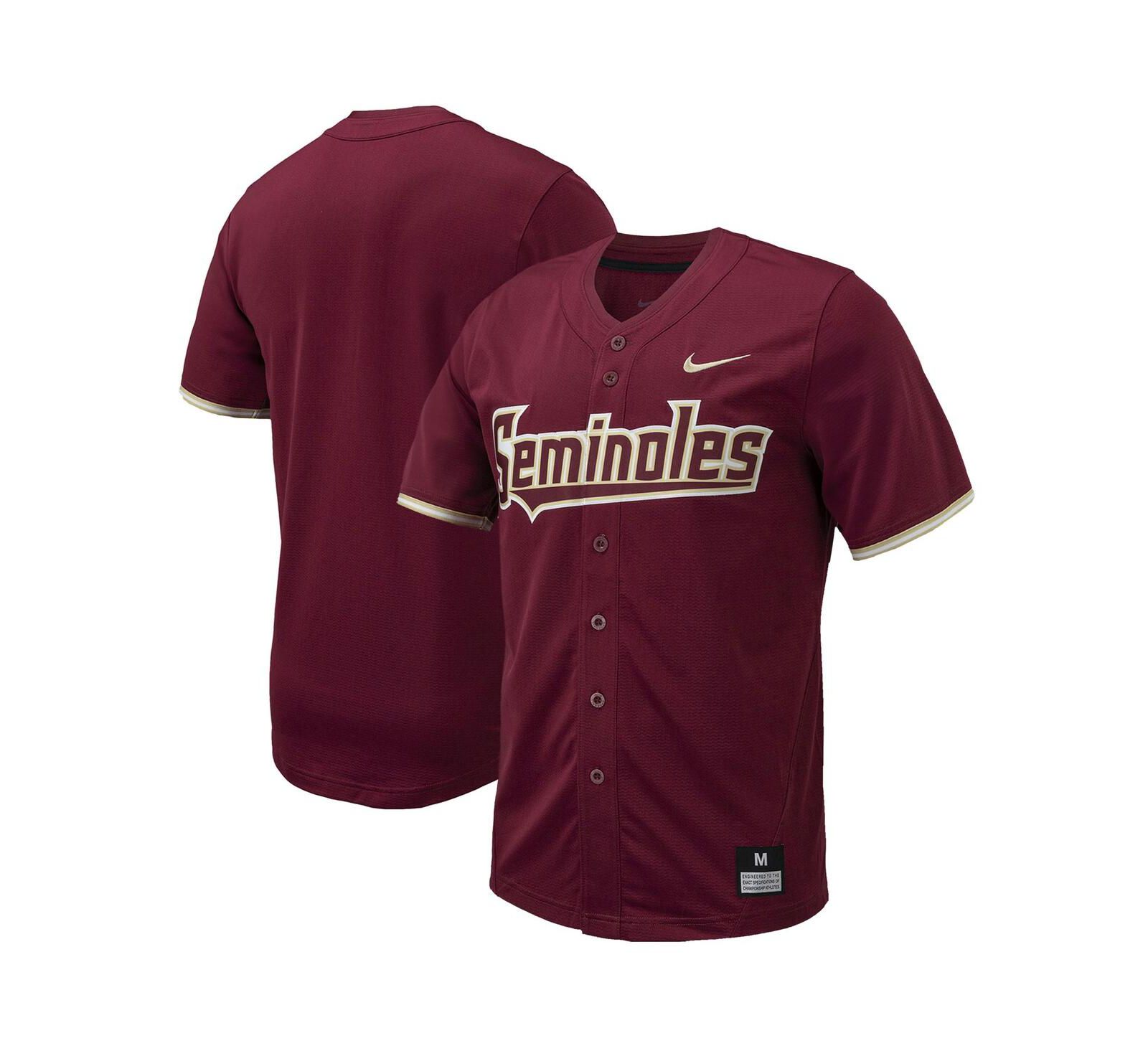 Nike Men's Florida State Seminoles Replica Full-Button Baseball Jersey