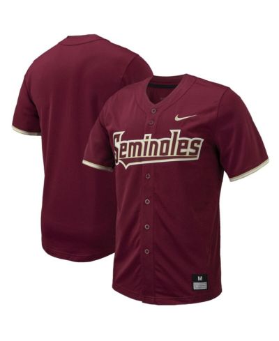 Мужская бейсбольная джерси Nike Florida State Seminoles Full-Button