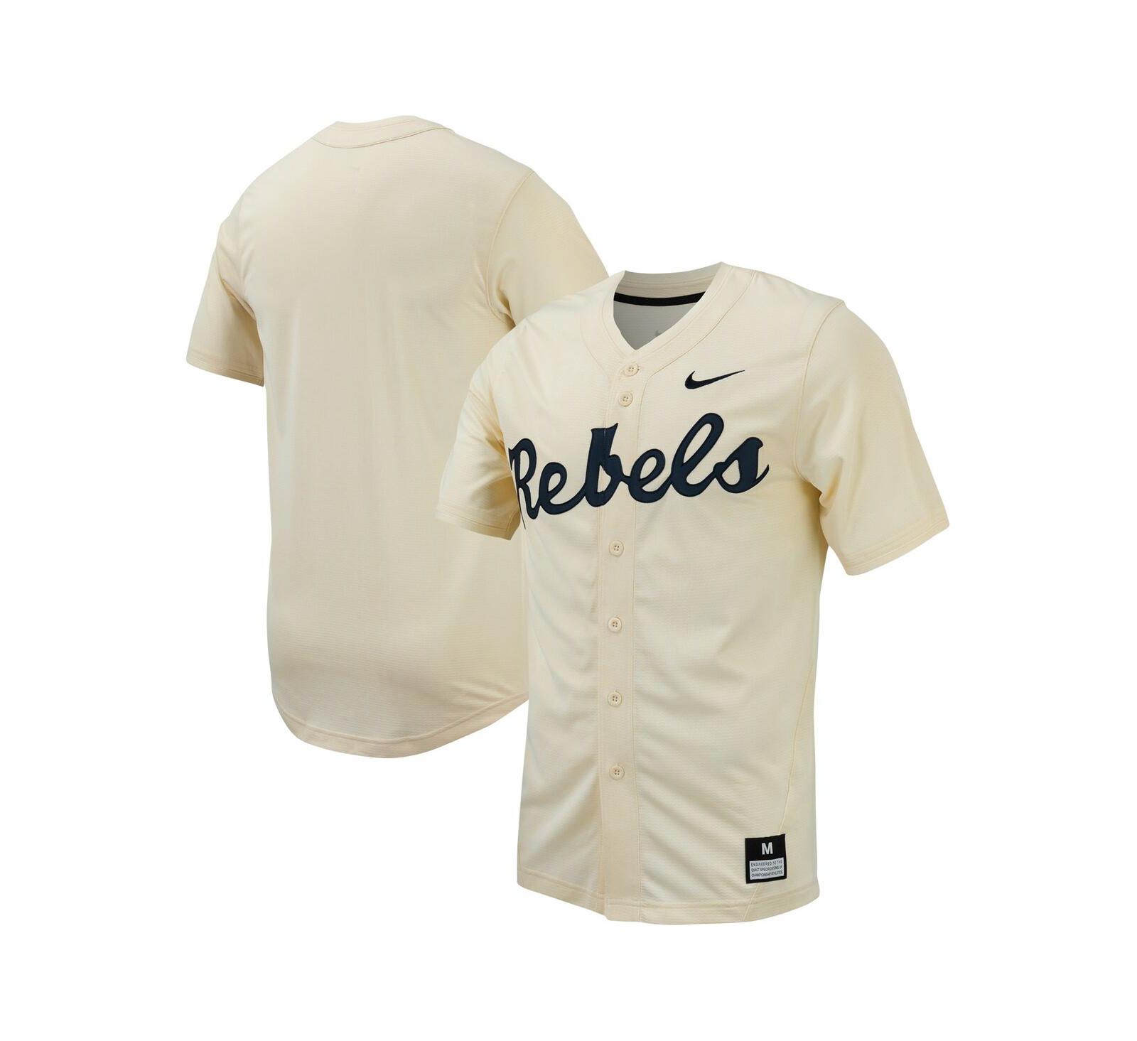 Мужская бейсбольная джерси Nike Ole Miss Rebels Replica Full-Button
