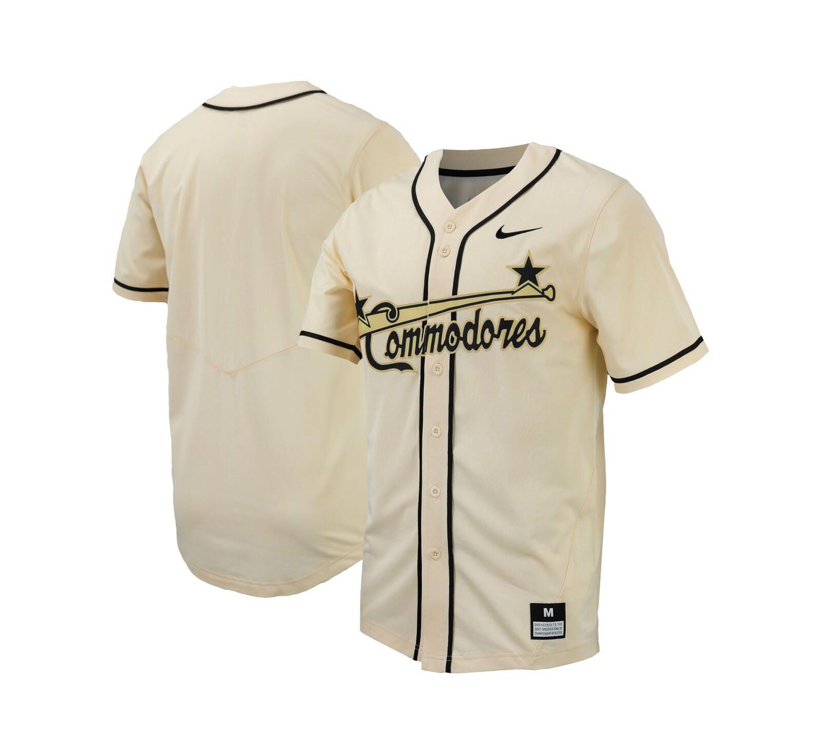 Мужская джерси Nike Natural Vanderbilt Commodores Replica Full-Button Baseball