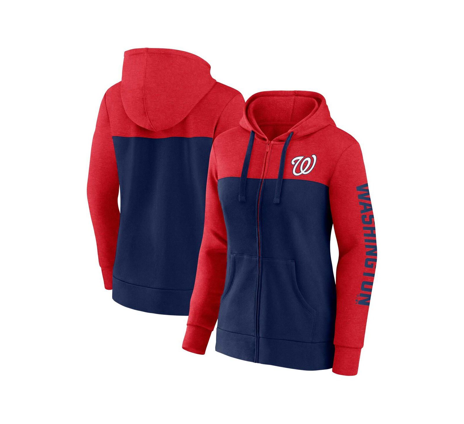 Женское худи на молнии Fanatics Washington Nationals City Ties