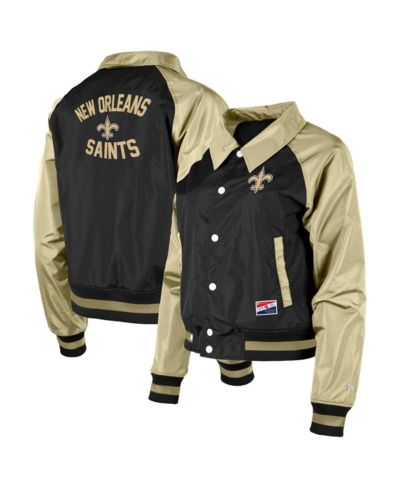 Женская куртка New Era Black New Orleans Saints Coaches Raglan Full-Snap