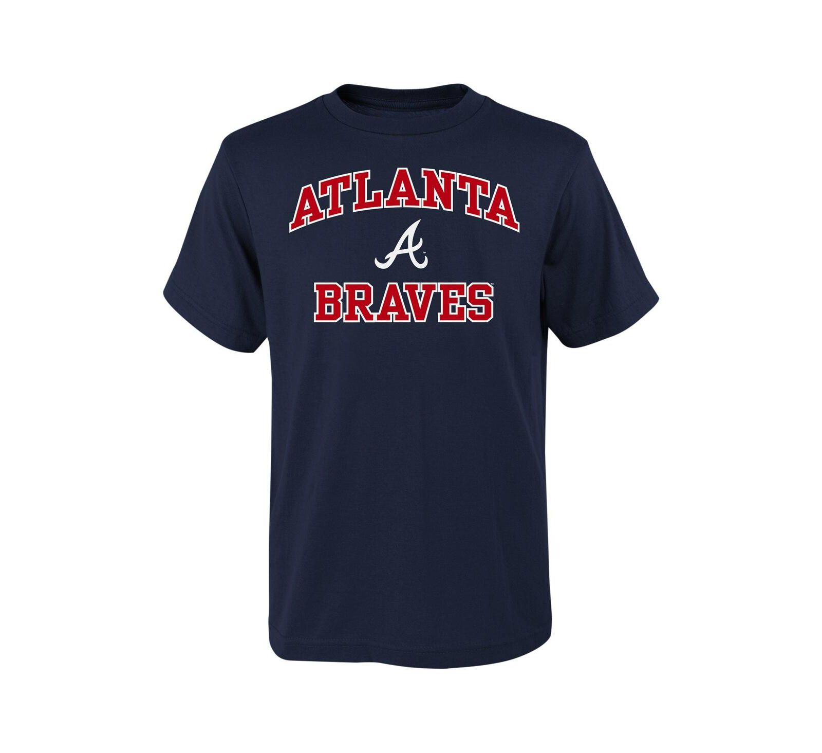 Детская футболка Fanatics Navy Atlanta Braves Heart and Soul
