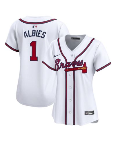 Women's Nike Ozzie Albies White Atlanta Braves Home Limited Player Jersey
