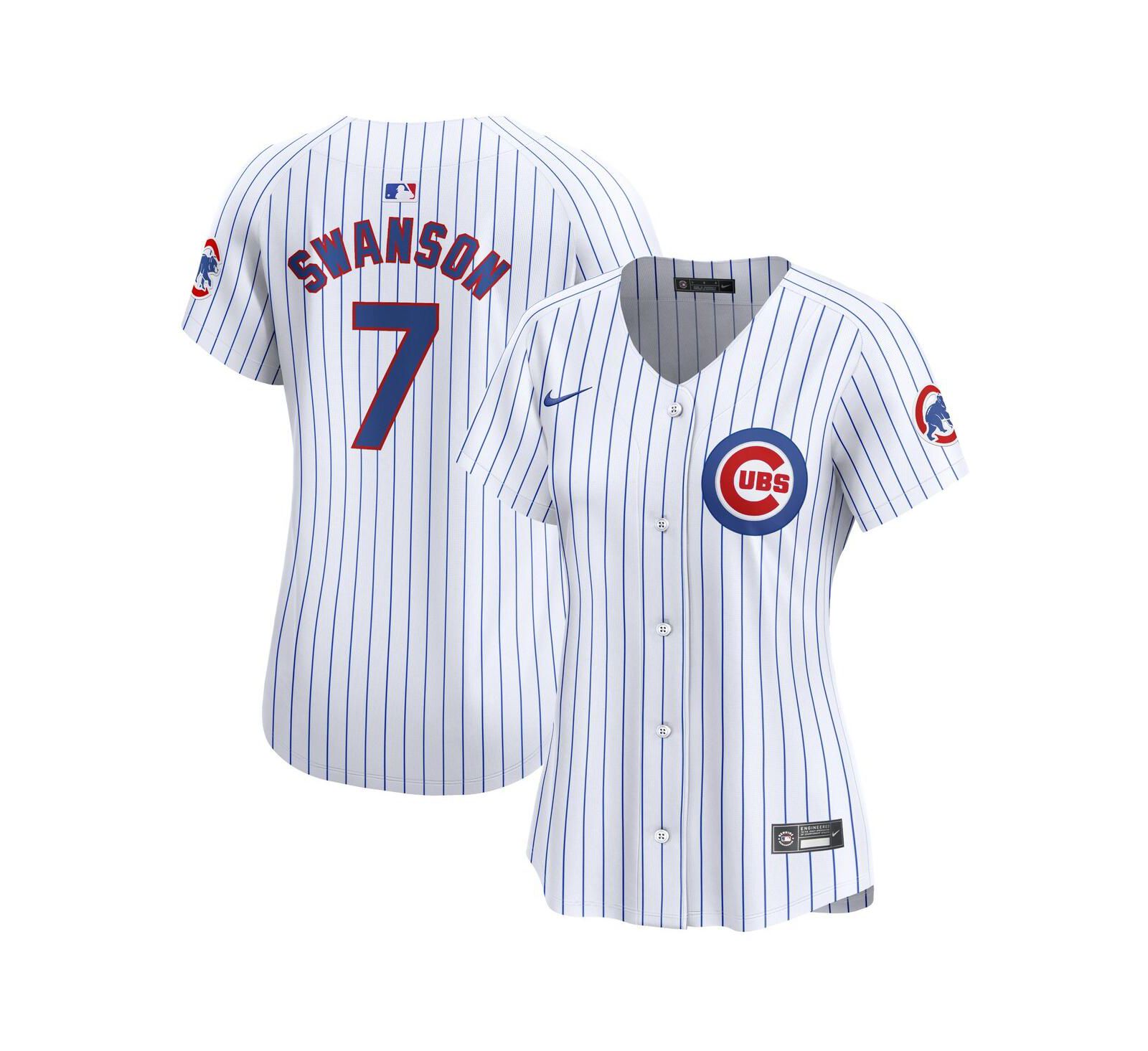 Женская джерси Nike Dansby Swanson White Chicago Cubs Home Limited Player