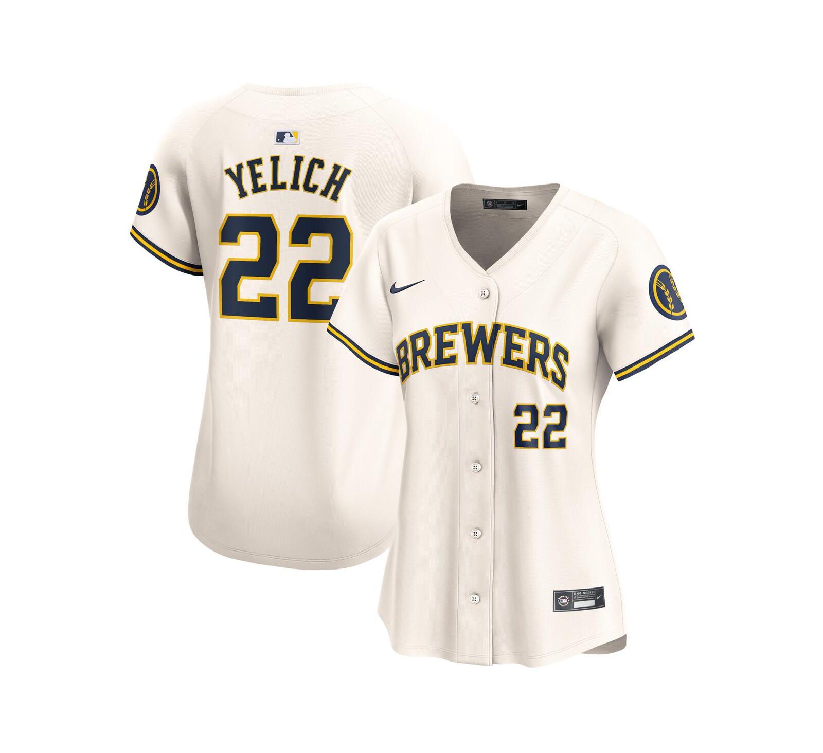 Женская джерси Nike Christian Yelich Milwaukee Brewers