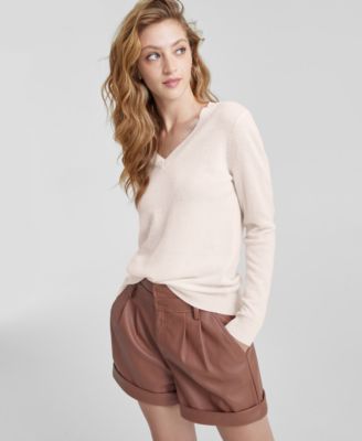 Charter Club Women's 100% Cashmere V-Neck Long-Sleeve Sweater, Macy's Exclusive