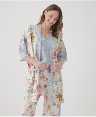 Pact Women's Organic Cotton Staycation Short Robe