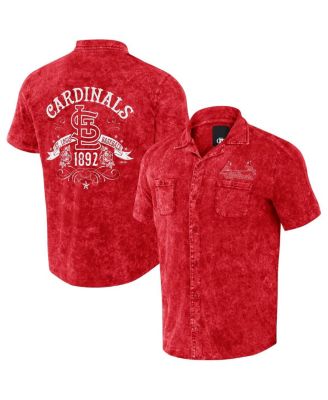 Мужская рубашка Fanatics Darius Rucker Collection Red Distressed St. Louis Cardinals Denim Team Color Button-Up