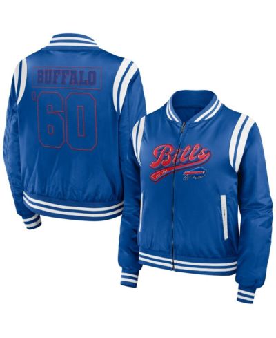 Женская куртка WEAR by Erin Andrews Royal Buffalo Bills Bomber Full-Zip Jacket