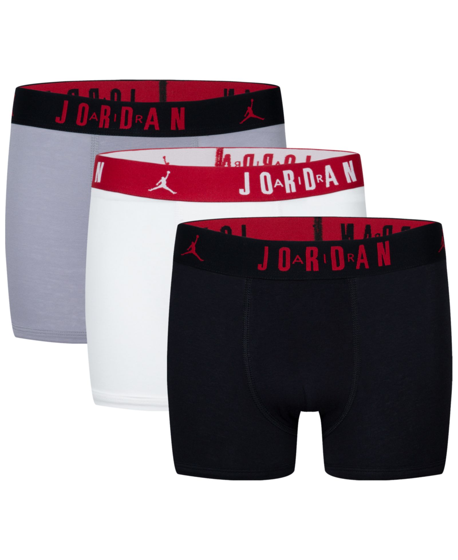 Jordan Boys' 8-20 Flight Dri-Fit Cotton Core Boxer Briefs, 3-Pack