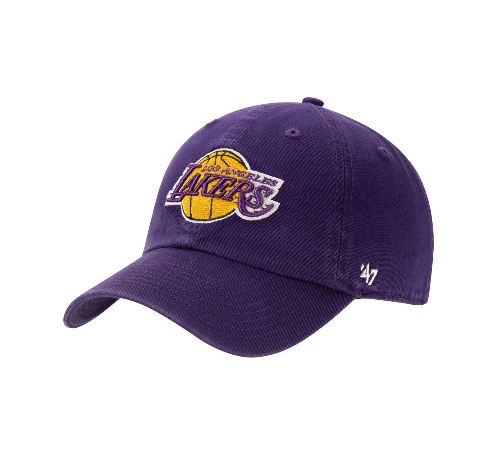'47 Brand Men's Purple Los Angeles Lakers Core Logo Clean Up Adjustable Hat