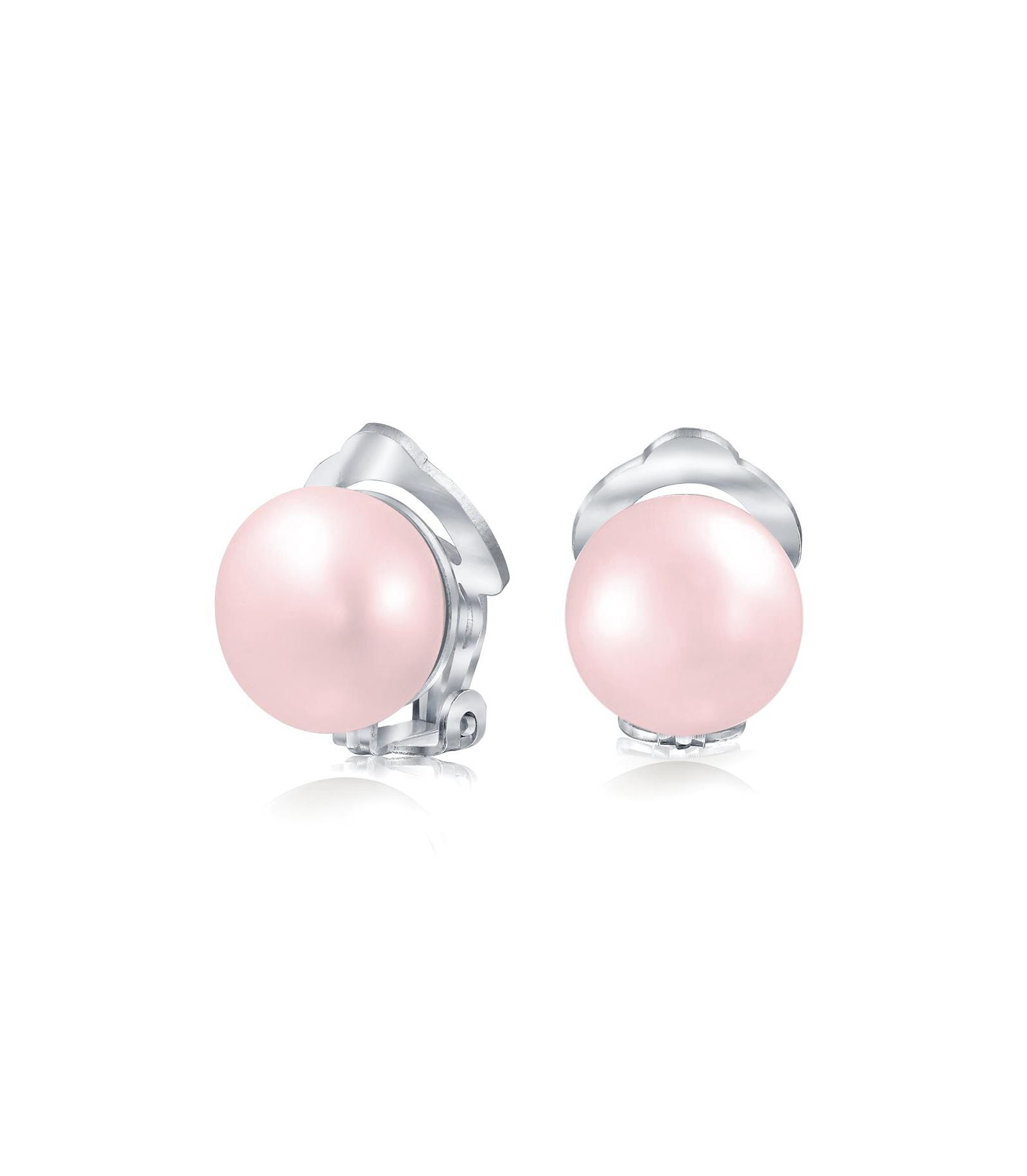 Серьги Bling Jewelry Button Style Freshwater Cultured Pearl