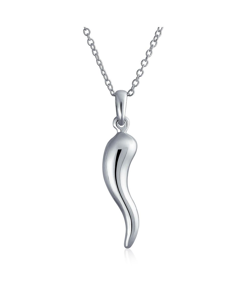 Подвеска-кулон Bling Jewelry Amulet Italian Horn Pendant Necklace Sterling Silver
