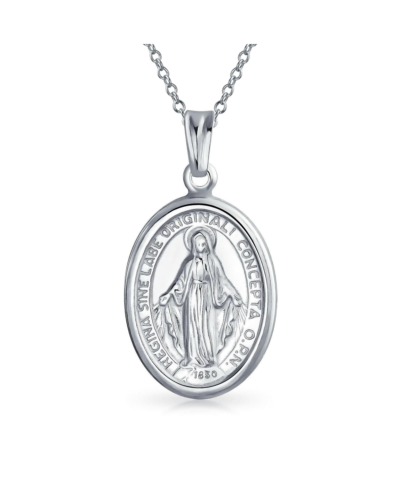 Bling Jewelry медаль Our Lady Of Guadalupe из серебра
