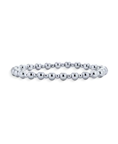 Bling Jewelry браслет с шариками из серебра.925 Sterling Silver Classic Polished 3-5MM