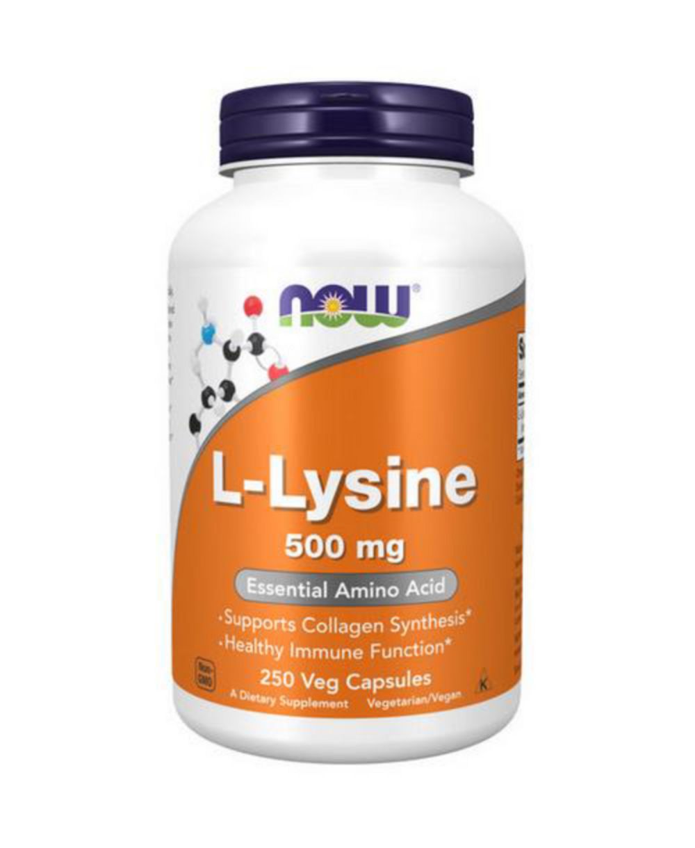 Now Foods L-Lysine 500 mg, 250 капсул