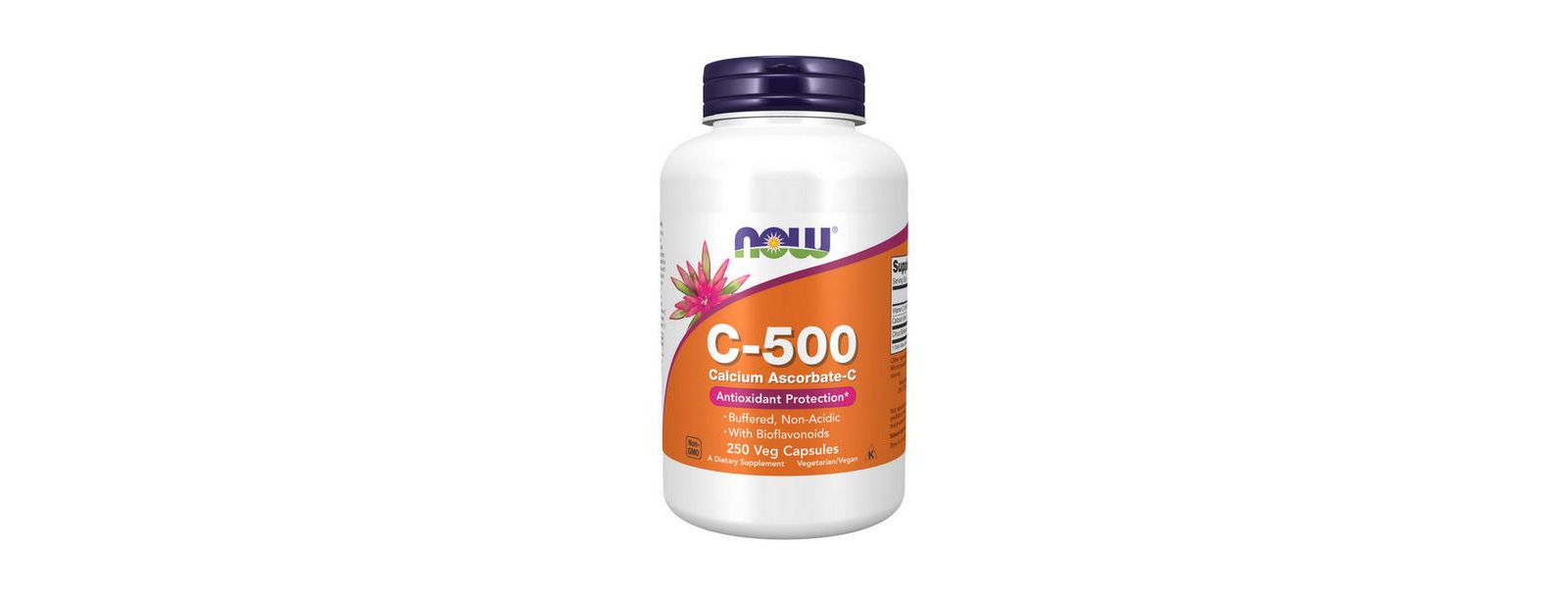 Now Foods VitaminC-500, ASCORBATE, 250 Caps