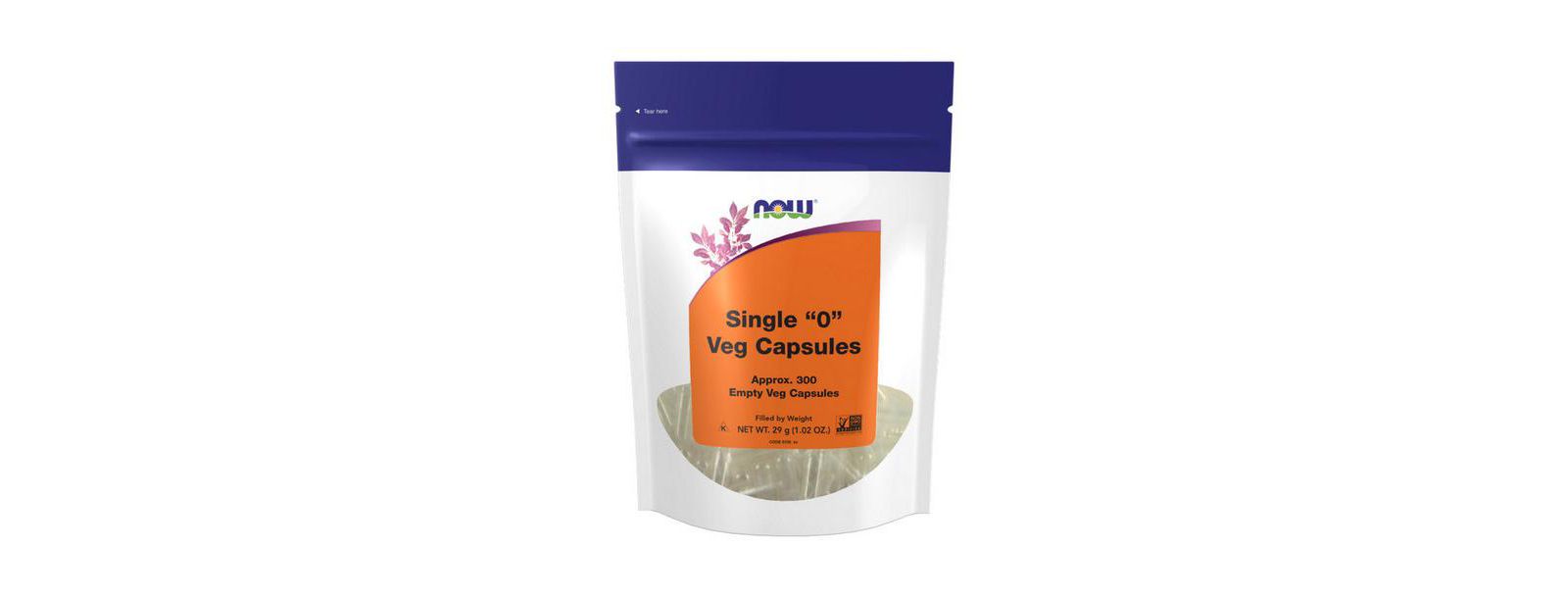 NOW Foods пустые вегетарианские капсулы, без желатина, 300 шт