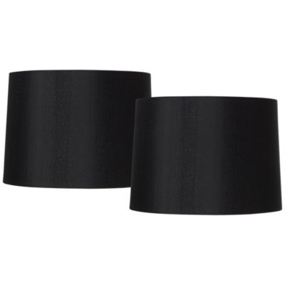 Springcrest Набор из 2 абажуров для ламп, черный, 13" x 14" x 10.25"
