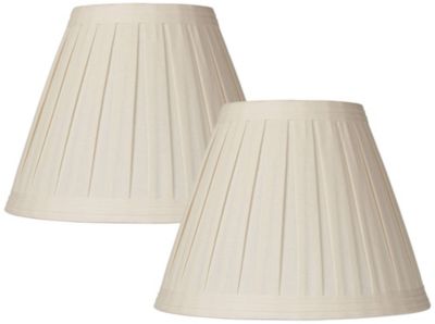 Абажур для лампы Springcrest Creme Linen Box Pleated 7" Top x 14" Bottom x 11" High (Spider)