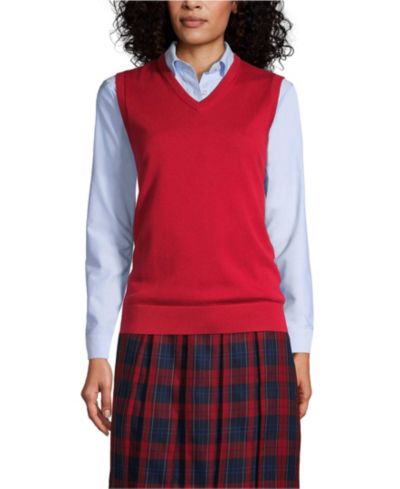 Женский жилет Lands' End Cotton Modal Fine Gauge Sweater