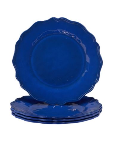 Набор тарелок для салата Certified International Blue Indigo Crackle 4 шт, 9"