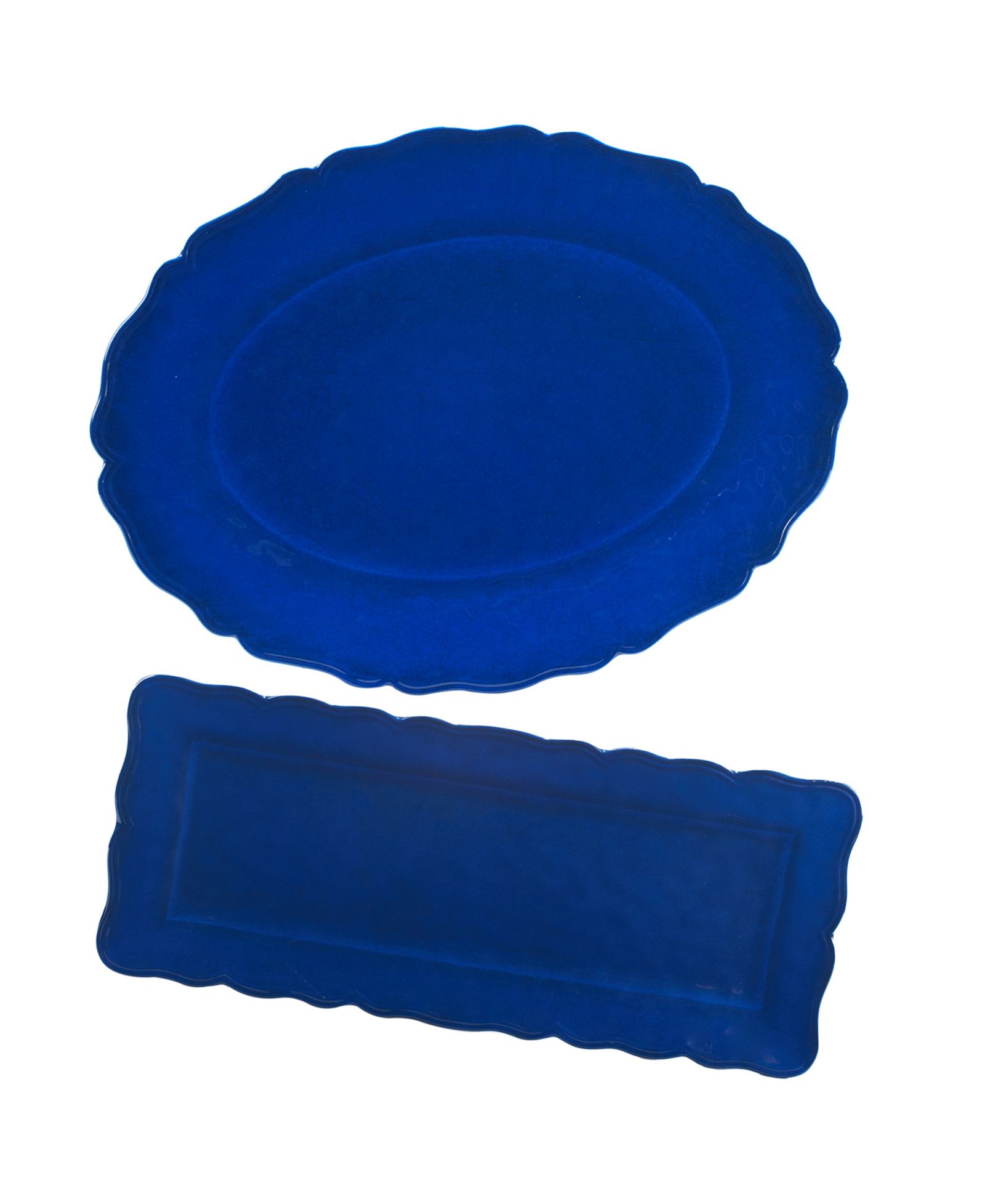Набор из 2 блюд Certified International Blue Indigo Crackle