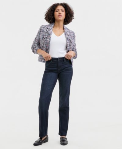 Liverpool Los Angeles Women's Kennedy Mid Rise Straight Jeans
