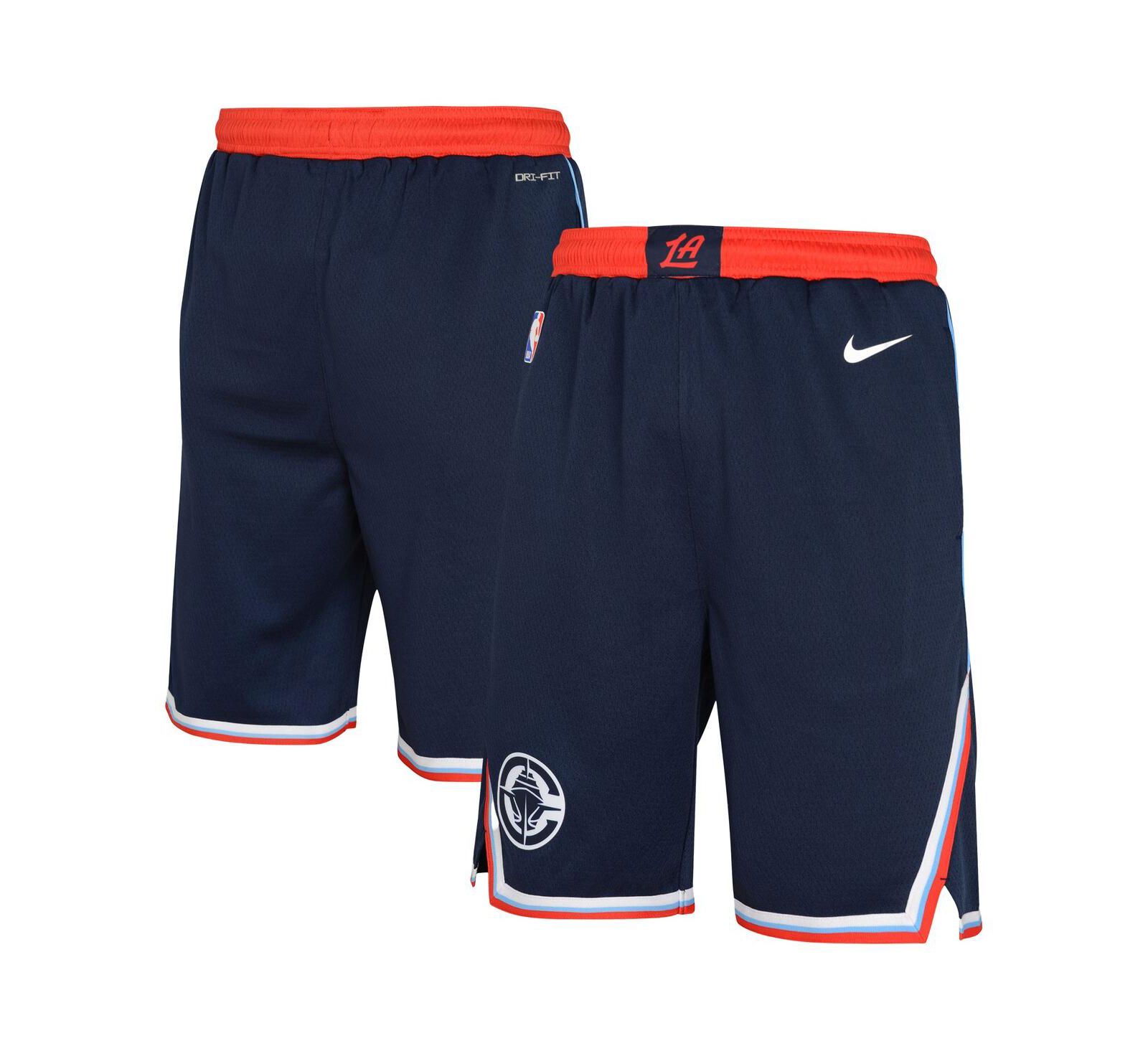 Шорты Nike Big Boys and Girls Navy LA Clippers Icon Swingman