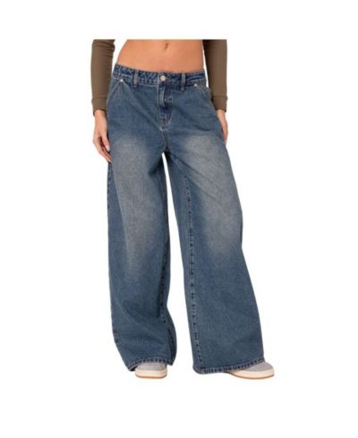 Женские джинсы Edikted Super baggy wide leg