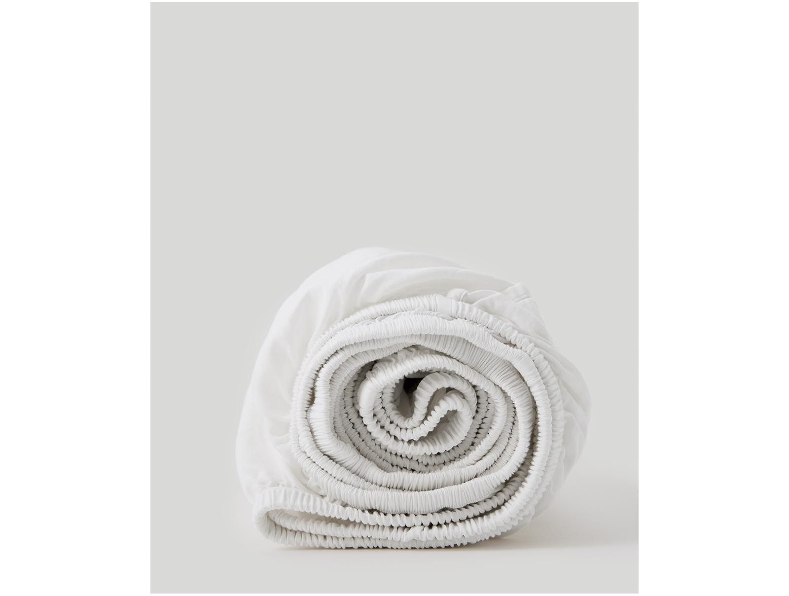 Organic Cotton Room Service Sateen Fitted Sheet - Queen