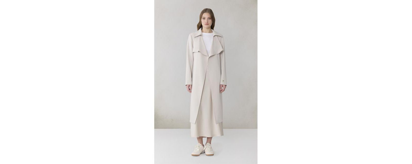 Soia & Kyo Женский Тренч Coat Shirt Collar
