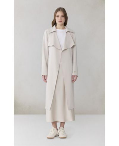Soia & Kyo Женский Тренч Coat Shirt Collar