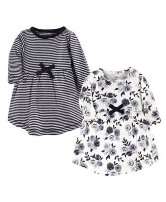 Touched by Nature Baby Girls 2Pk Long Sleeve Natural Dresses