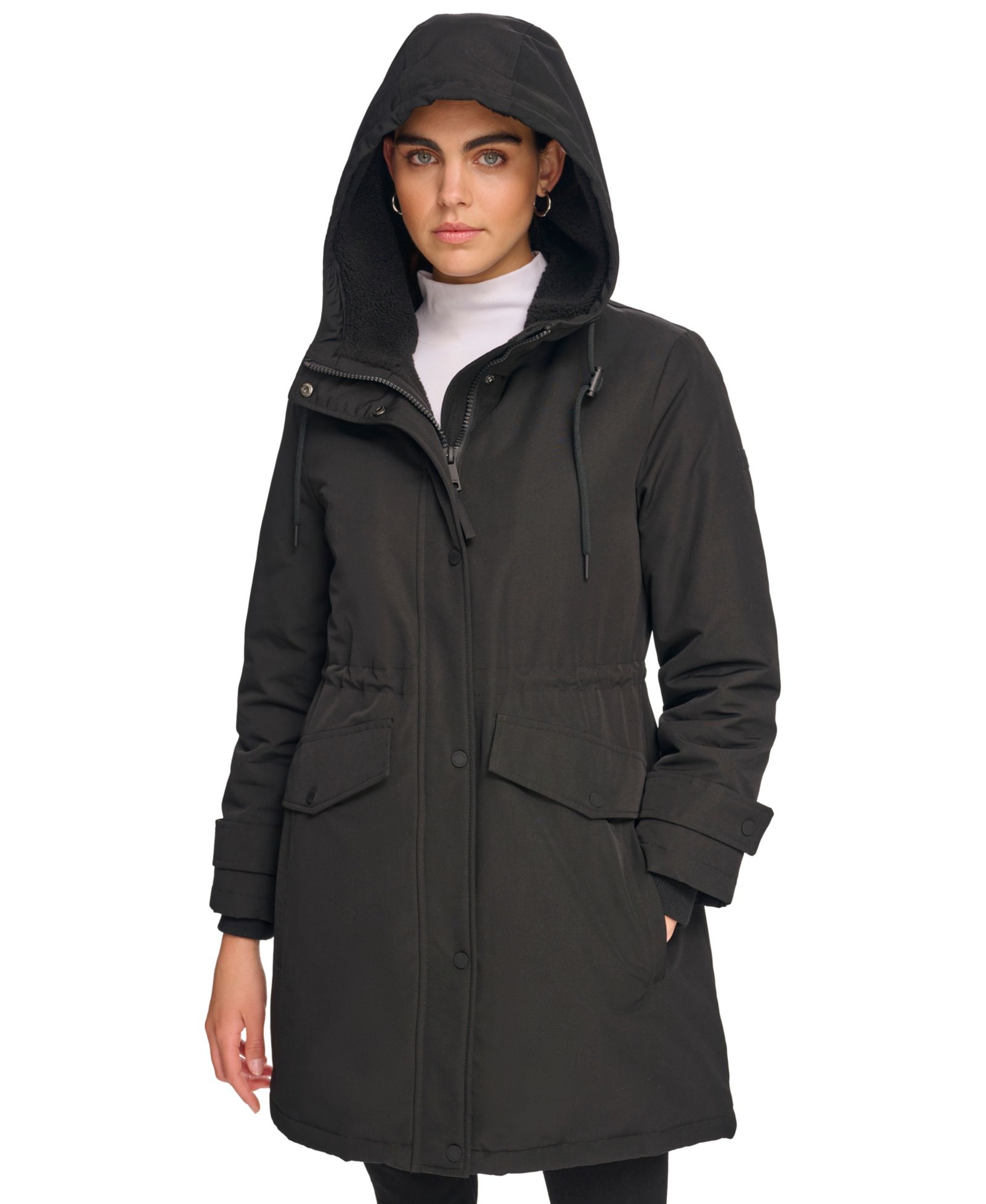 Calvin Klein Women's Hooded Anorak Coat