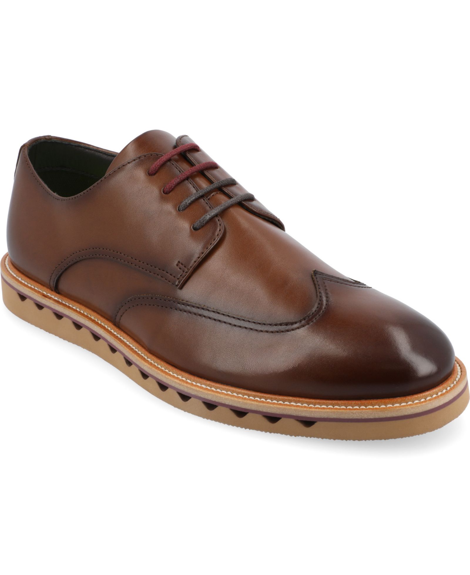 Туфли Vance Co. Men's Evander Tru Comfort Foam Wingtip Lace-Up Derby