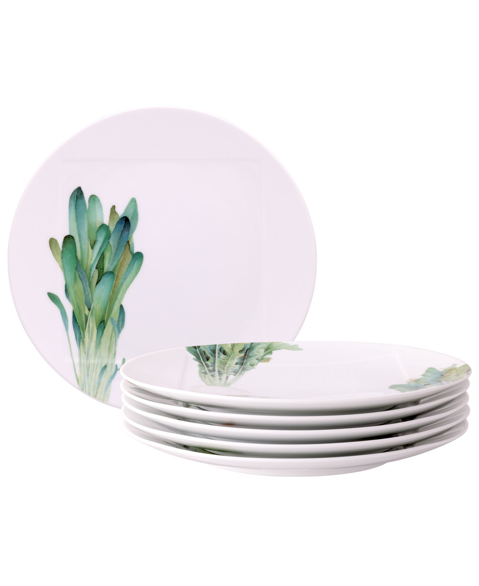 Noritake Kyoka Shunsai Set of 6 Assorted Dinner Plates, 10.5"