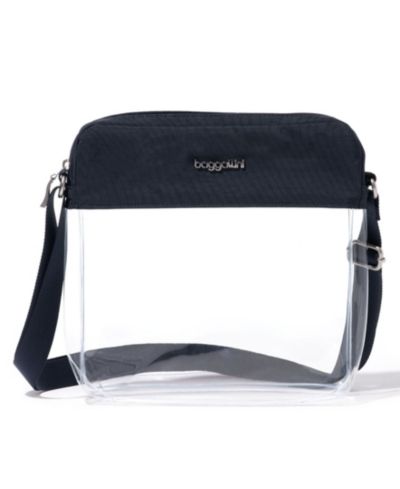 Baggallini прозрачная сумка через плечо для стадионов
